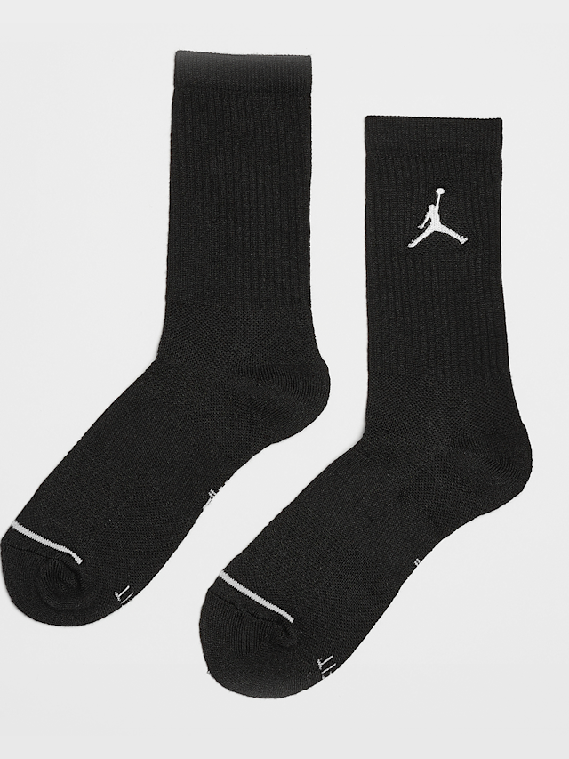 Jordan, 3 PACK - Everyday Max Crew Socks, black, Image 1 of 2