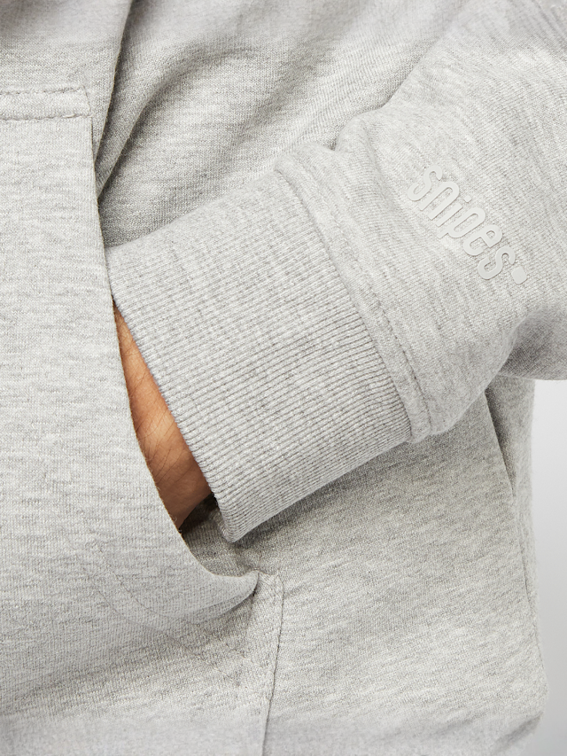 SNIPES, Hooded-Sweatshirt Box Logo, grey, Image 3 of 5