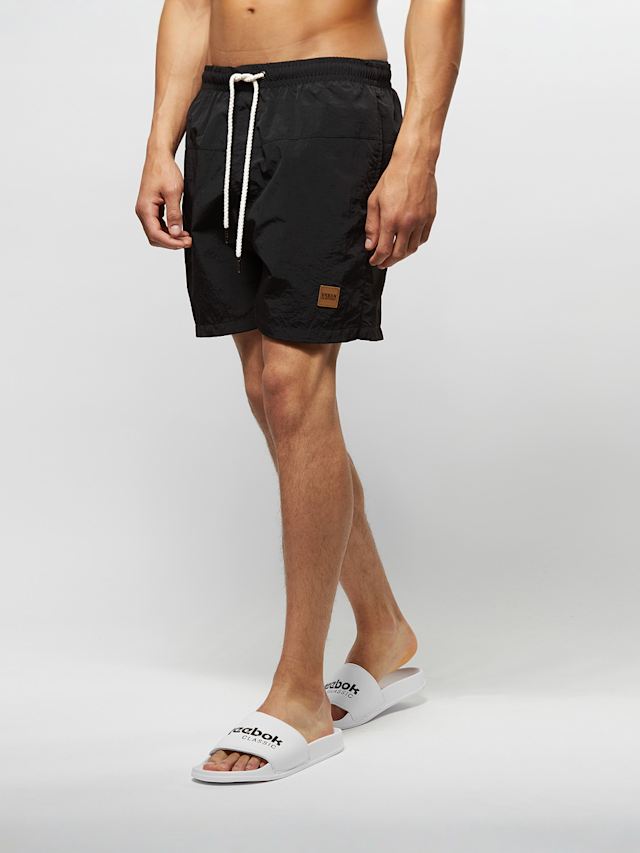 Urban Classics, Block Swim Shorts, black, Image 1 of 5