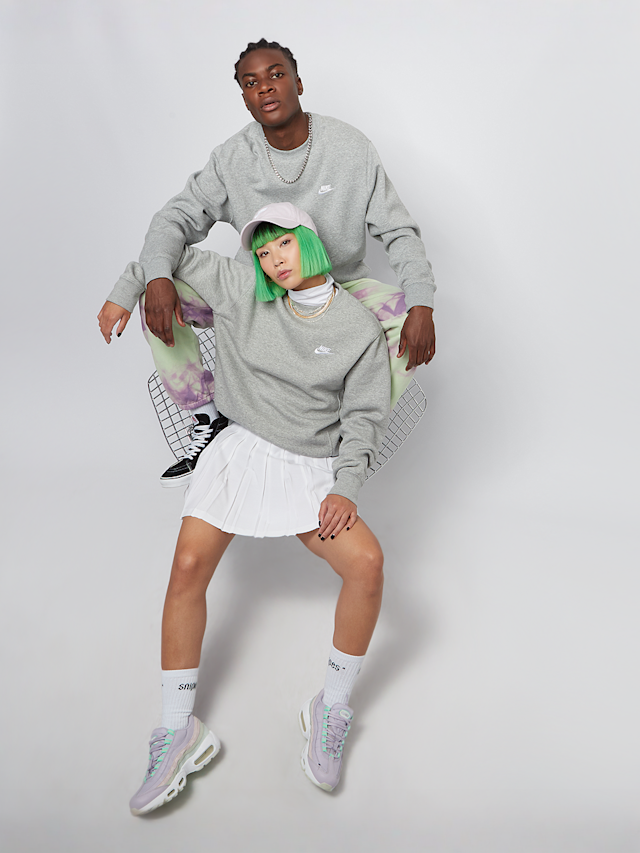 Nike, Sportswear Club Fleece Crew, grey, Image 4 of 5