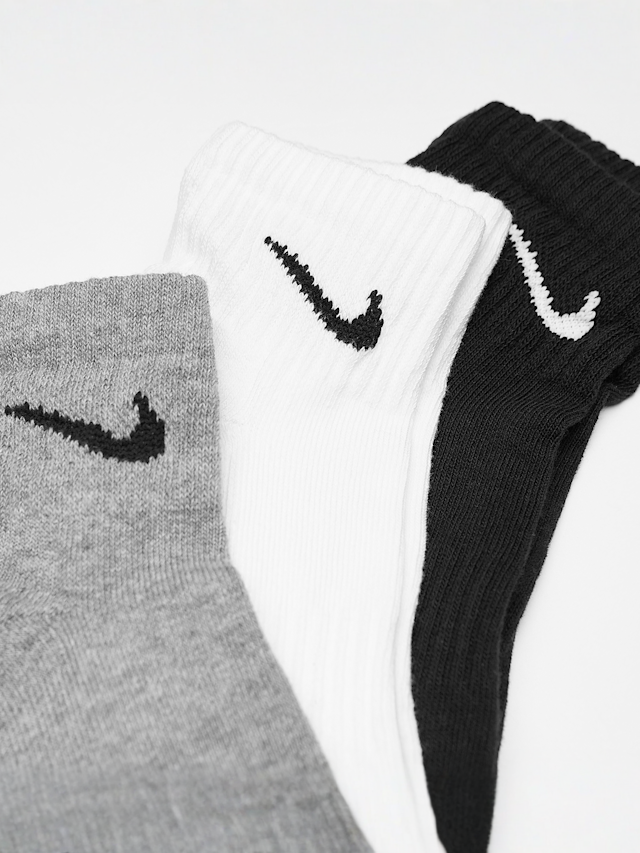 Nike, 3 PACK - Everyday Cushioned Training Ankle Socks, multi-colour, Image 2 of 2