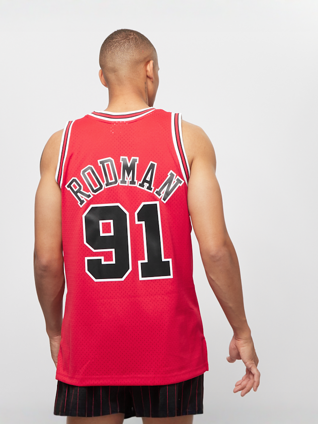 Mitchell & Ness, NBA Swingman Chicago Bulls Dennis Rodman scarlet, red, Image 2 of 5