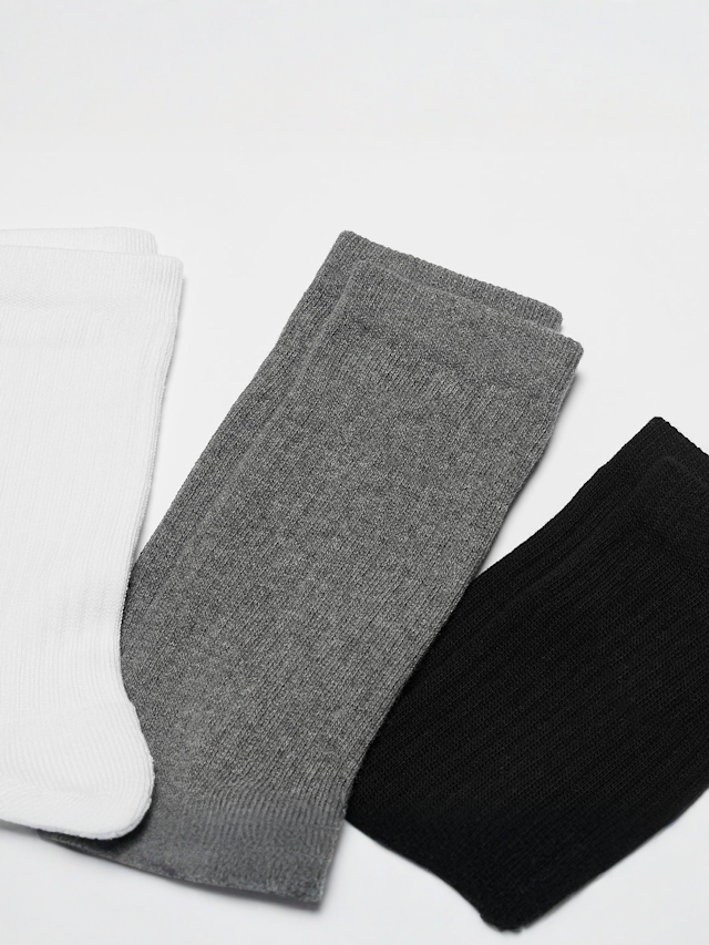 SNIPES, 3 PACK - Small Logo Essential Crew Socks, multi-colour, Image 2 of 2