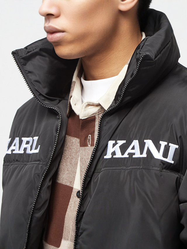 Karl Kani, Retro Essential Puffer Jacket, black, Image 3 of 6