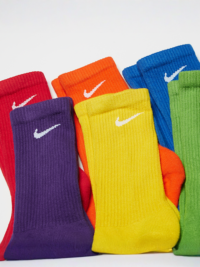 Nike, 6 PACK - Everyday Cushion Crew Training Socks, multi-colour, Image 2 of 2