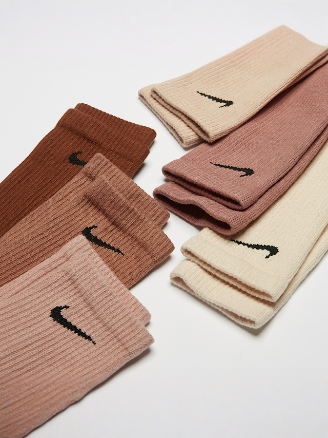Nike, 6 PACK - Everyday Cushion Crew Training Socks, brown, Image 2 of 2