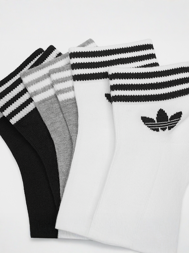adidas Originals, 3 PACK - adicolor Trefoil Ankle Socks, multi-colour, Image 2 of 2