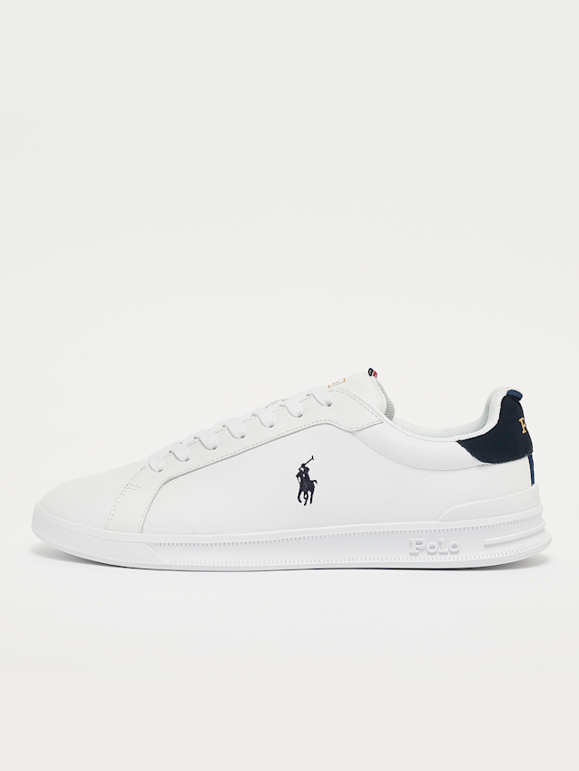 Polo Ralph Lauren, Heritage Court II Leather Sneaker, white, Image 1 of 5