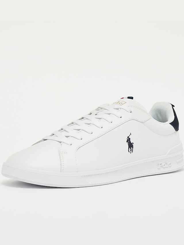 Polo Ralph Lauren, Heritage Court II Leather Sneaker, white, Image 2 of 5