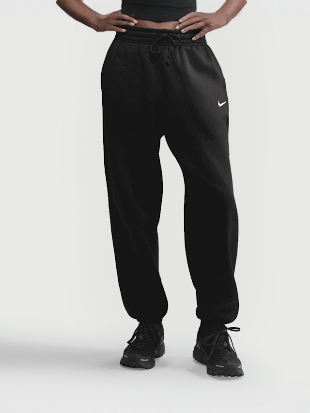 Nike, Sportswear Phoenix Fleece High-Waisted Oversized Sweatpants, black, Image 1 of 4