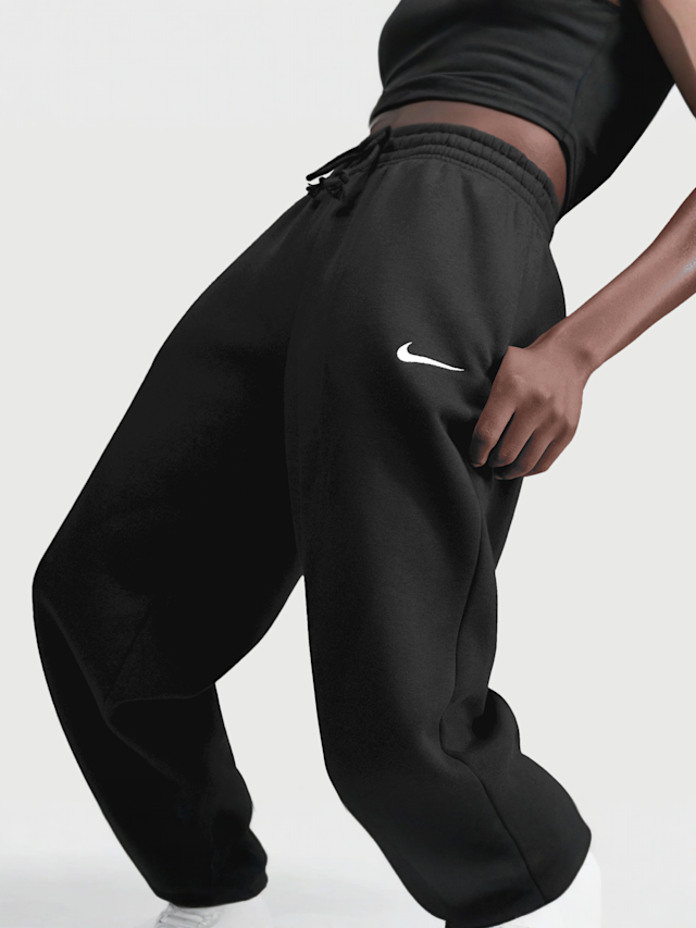 Nike, Sportswear Phoenix Fleece High-Waisted Oversized Sweatpants, black, Image 3 of 4