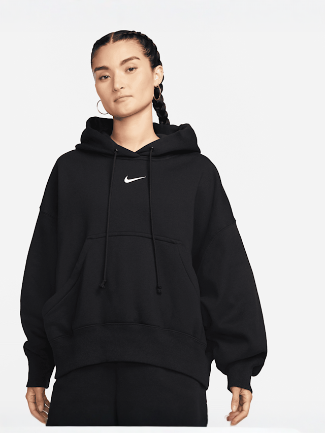 Nike, Sportswear Phoenix Fleece Oversized Hoodie, black, Image 1 of 7