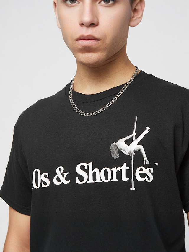 40s & Shorties, Text Logo Pole Tee, black, Image 3 of 4
