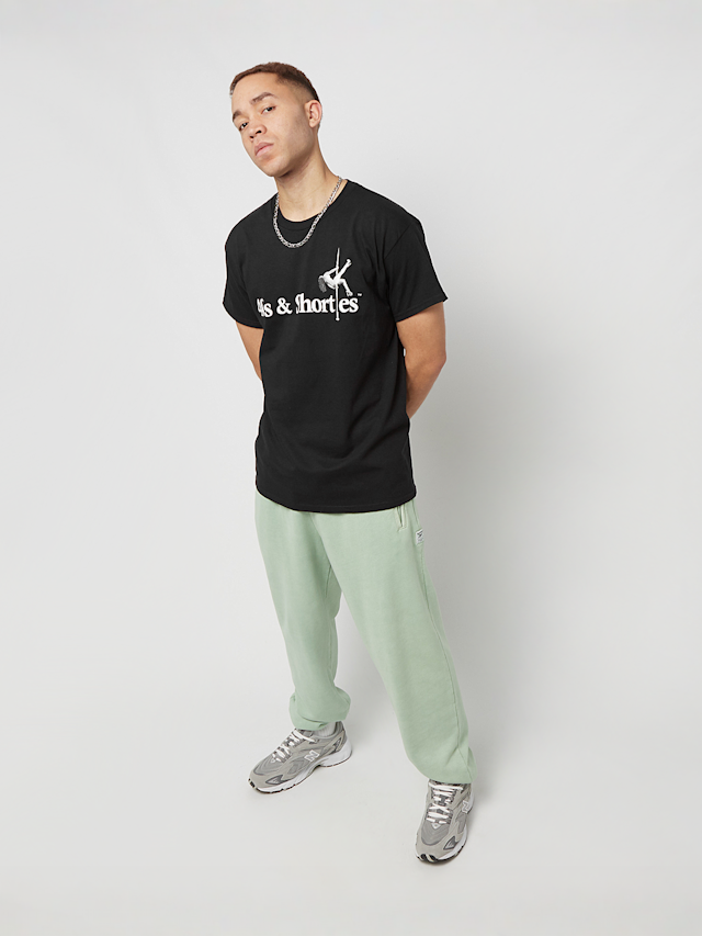 40s & Shorties, Text Logo Pole Tee, black, Image 4 of 4