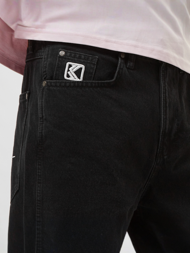 Karl Kani, Small Signature Baggy Five Pocket Denim, black, Image 3 of 5