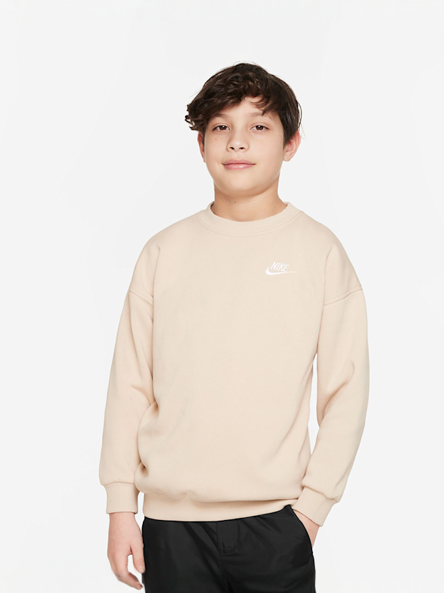 Nike, Club Fleece Oversized Sweatshirt, beige, Image 1 of 4