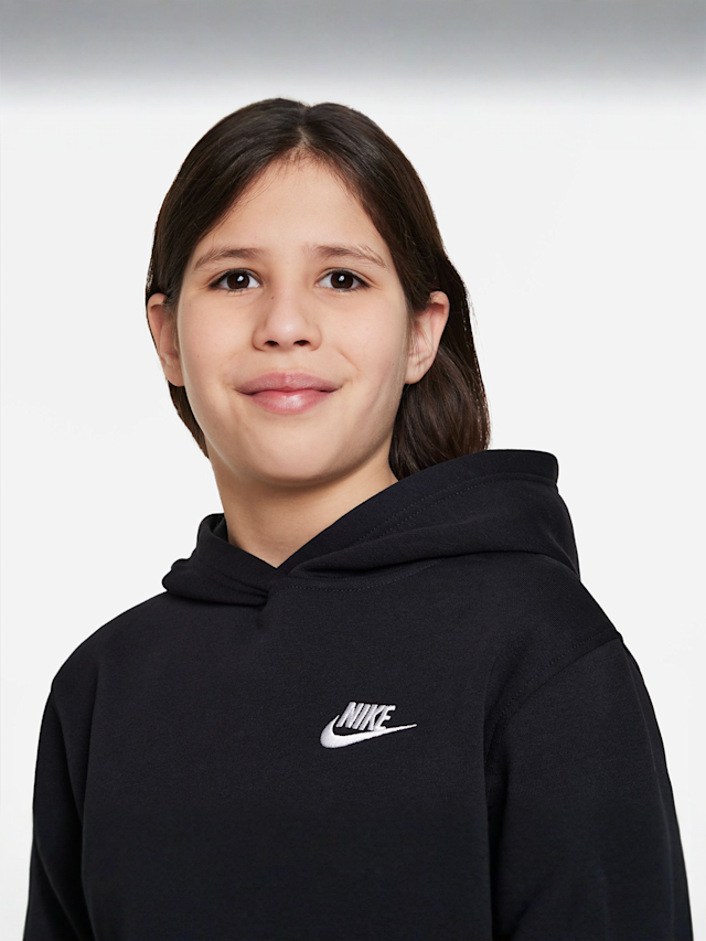 Nike, Sportswear Club Fleece Hoodie, black, Image 3 of 5