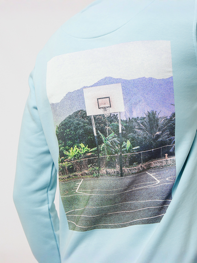 Mister Tee, Feel the Heat Hoodie, blue, Image 4 of 5