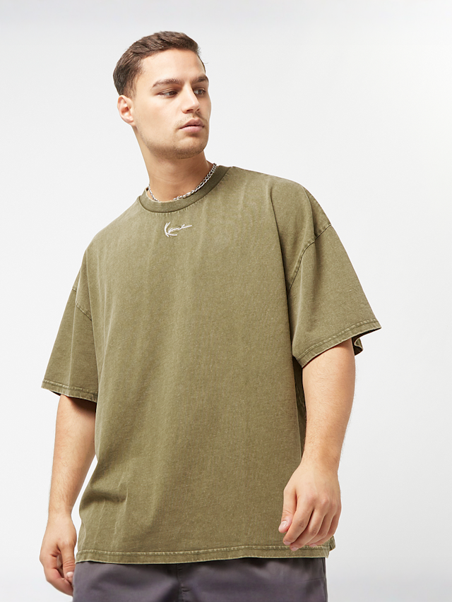 Karl Kani, Small Signature Heavy Jersey Washed Boxy Tee, green, Image 1 of 4