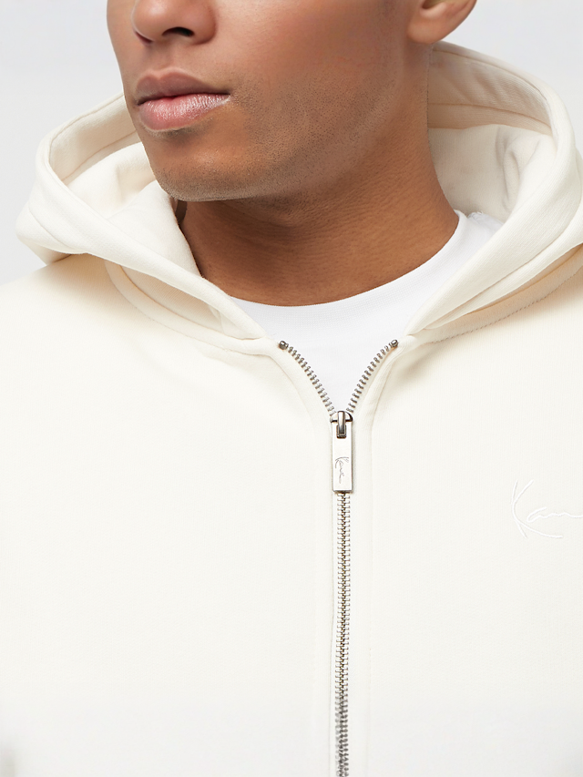 Karl Kani, Chest Signature Essential Zip, white, Image 3 of 4
