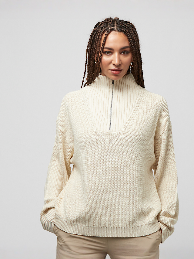 Urban Classics, Oversized Knit Troyer, beige, Image 1 of 4