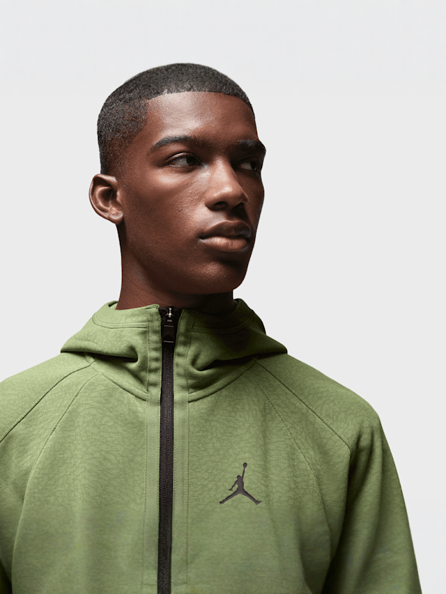 Jordan, Dri-Fit Sport Statement All Over Print Air Full Zip, green, Image 4 of 7