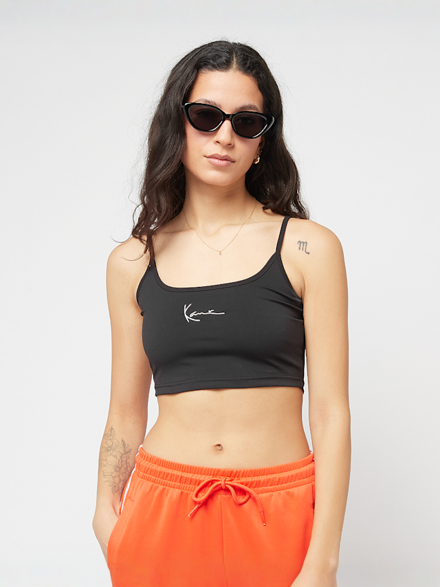 Karl Kani, Small Signature Essential Crop Top, black, Image 1 of 4