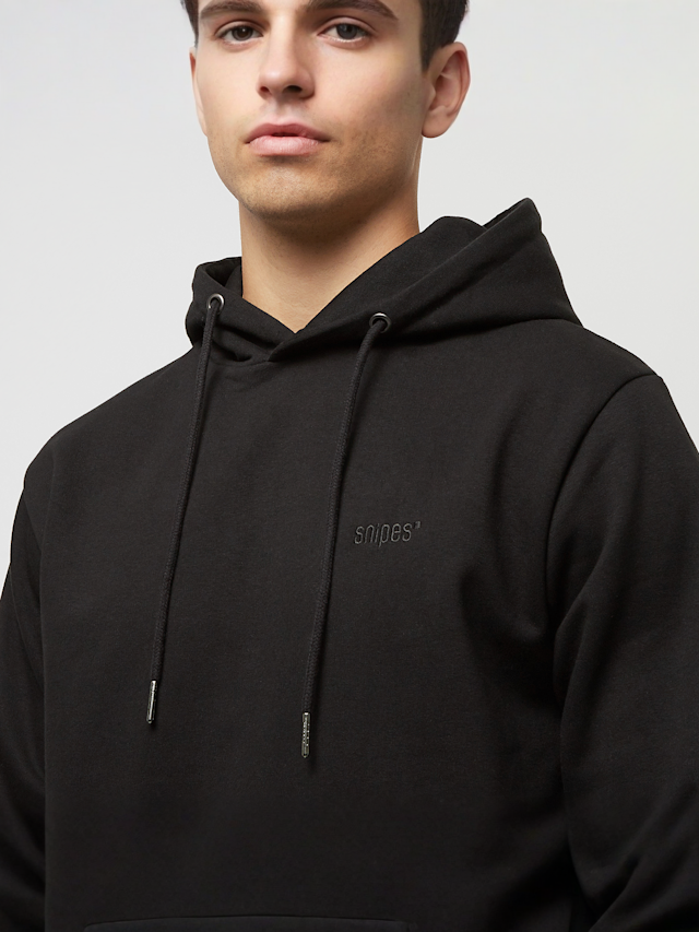 SNIPES, Small Logo Essential Hoodie, black, Image 3 of 5
