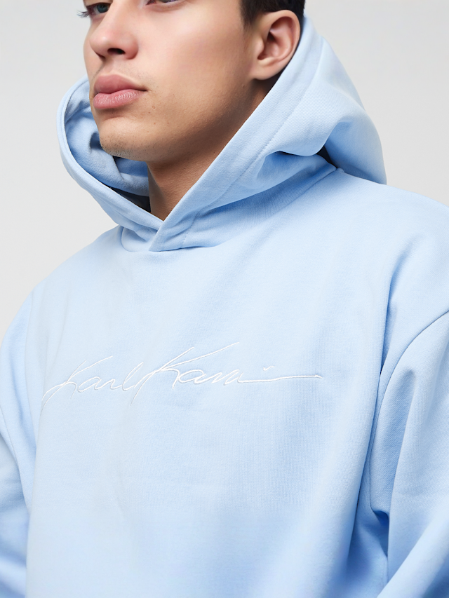 Karl Kani, Autograph Heavy Sweat Oversized Hoodie, blue, Image 3 of 4