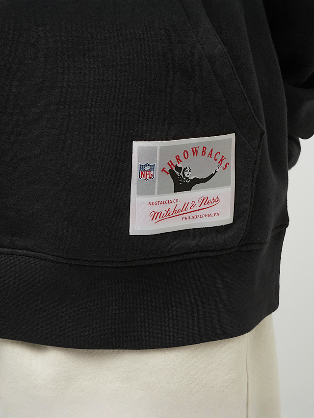Mitchell & Ness, NFL Team Logo Hoody UPD Oakland Raiders, black, Image 4 of 5