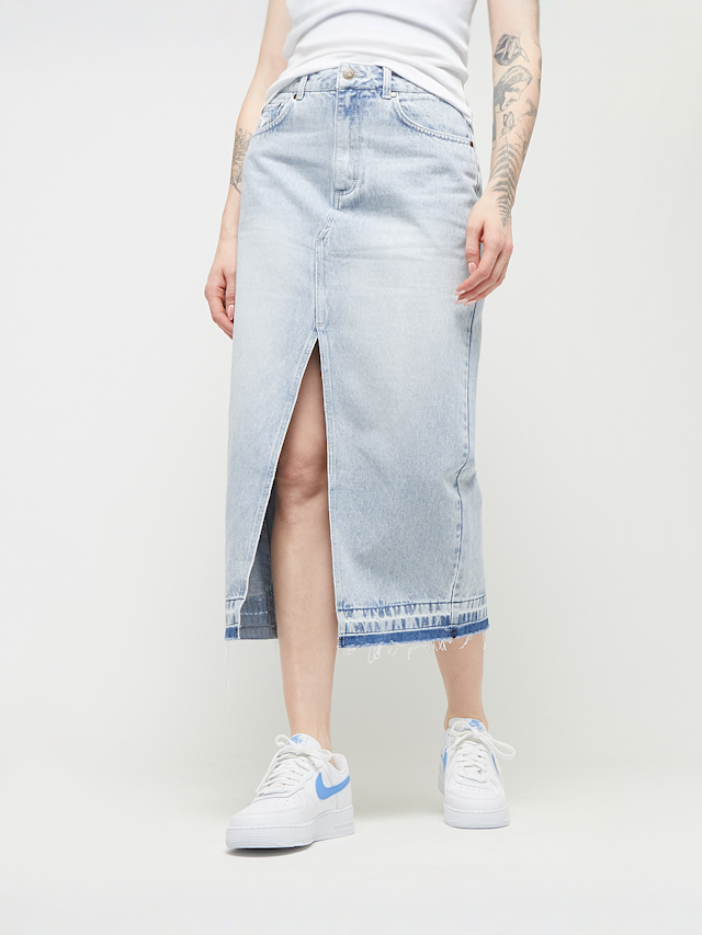Karl Kani, OG Long Denim Skirt, blue, Image 1 of 5