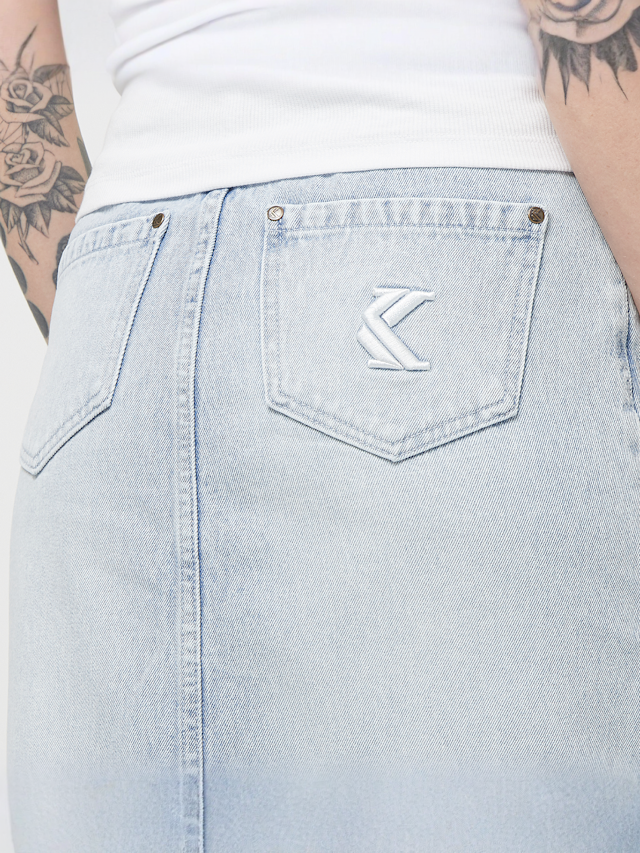 Karl Kani, OG Long Denim Skirt, blue, Image 4 of 5