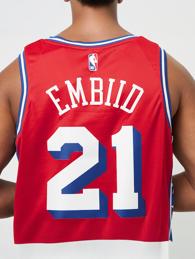 Nike, NBA Dri-FIT Swingman Jersey Philadelphia 76ers - Joel Embiid, red, Image 7 of 8