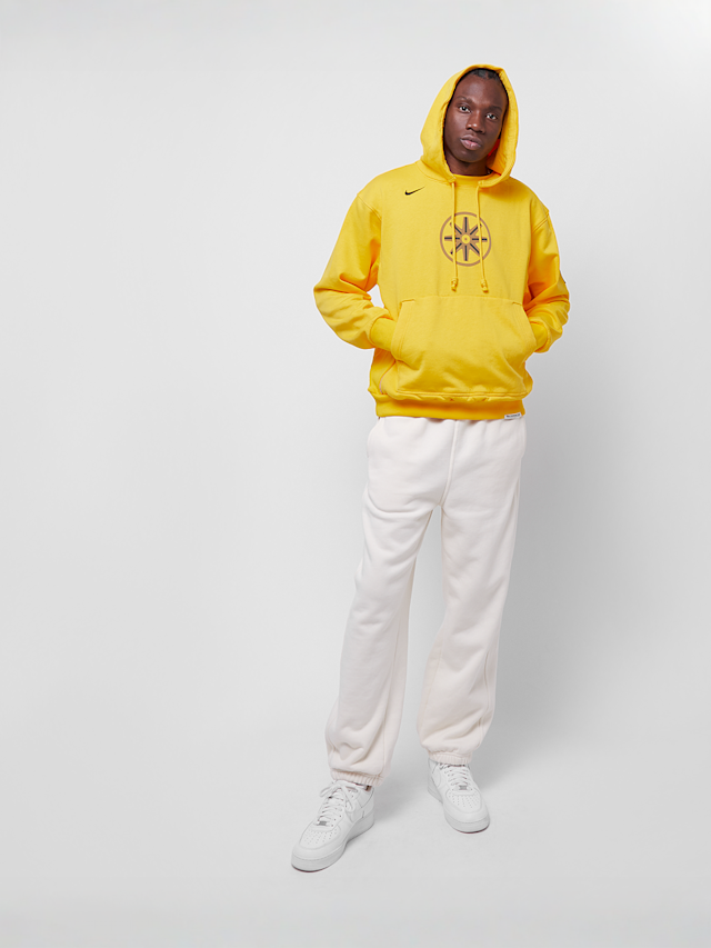 Nike, NBS Golden State Warriors Standard Issue Hoodie Courtside City Edition, yellow, Image 5 of 5