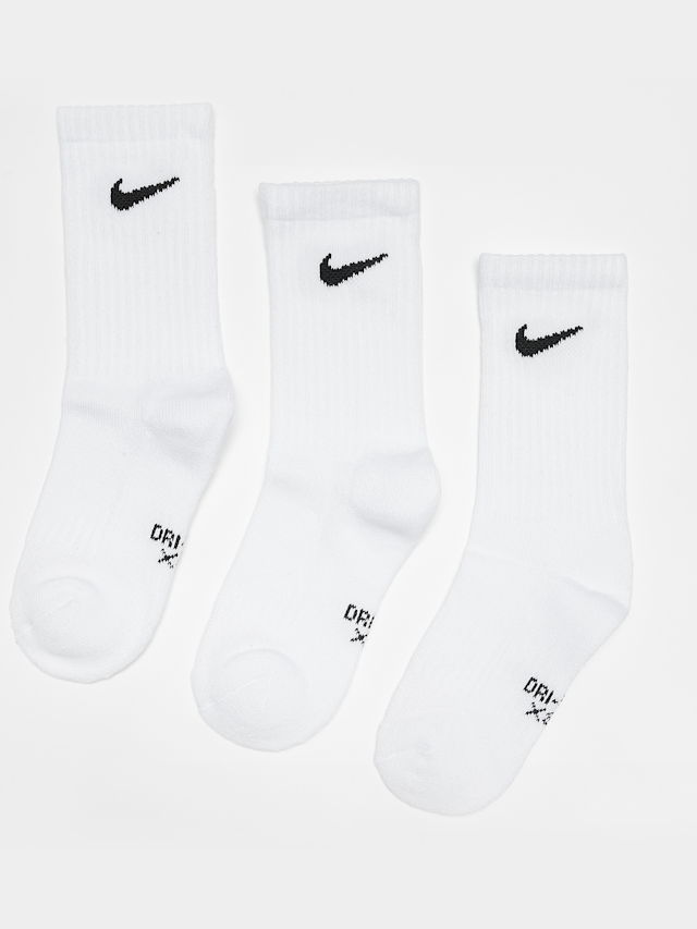 Nike, 3 PACK - Dri-Fit Performance Basic Crew Socks, white, Image 1 of 2