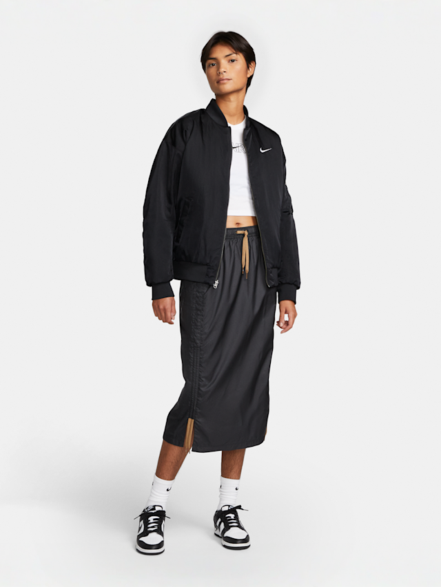 Nike, Sportswear Reversible Varsity Bomber Jacket, black, Image 7 of 7