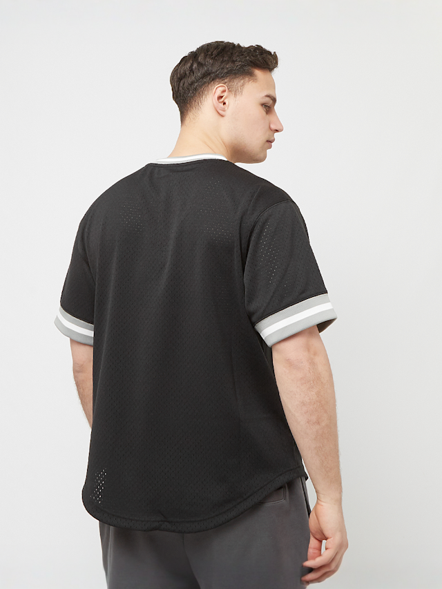 Mitchell & Ness, NFL Fashion Mesh V-Neck Oakland Raiders, black, Image 2 of 5