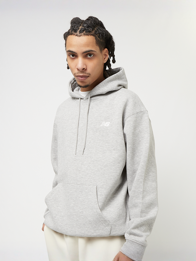 New Balance, Small Logo Brushed Hoodie, grey, Image 1 of 4