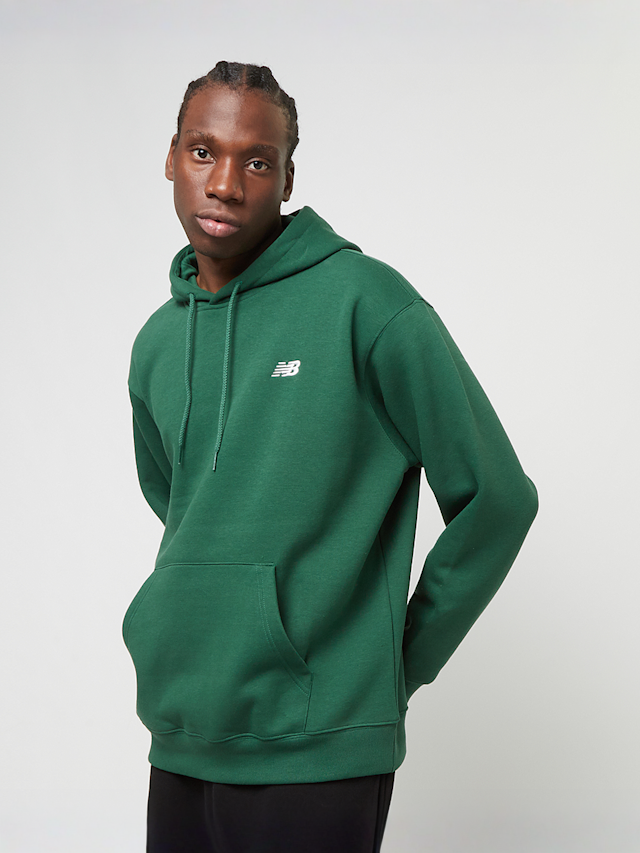 New Balance, Small Logo Brushed Hoodie, green, Image 1 of 4