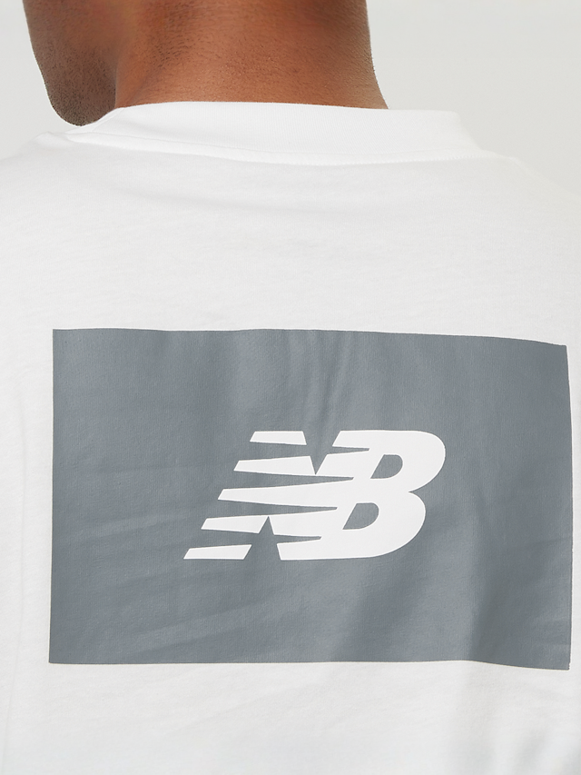 New Balance, Logo Tee, white, Image 4 of 5