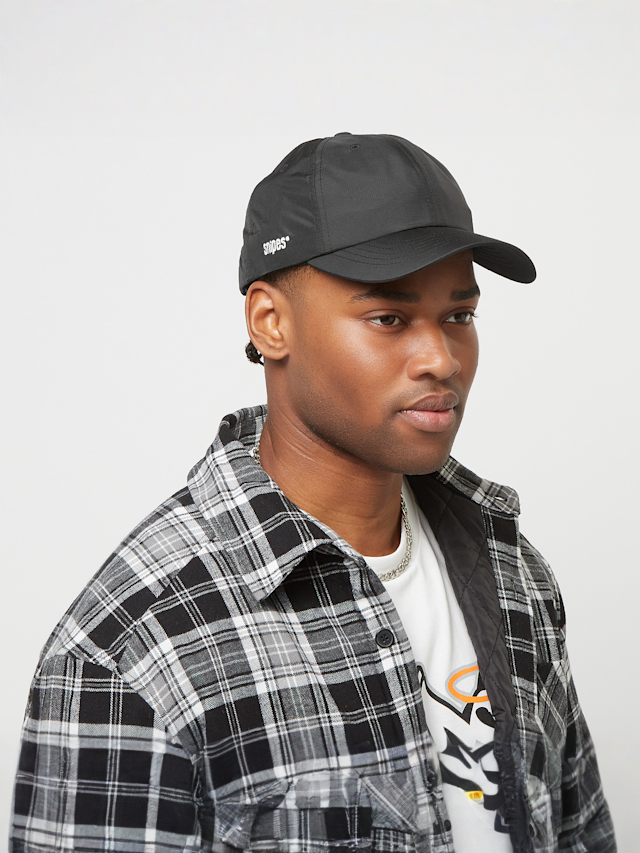 SNIPES, Basic Logo Ripstop Baseball Cap, black, Image 6 of 6
