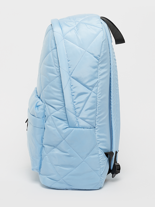 SNIPES, Rubber Badge Basic Logo Diamond Quilted Backpack, blue, Image 2 of 7
