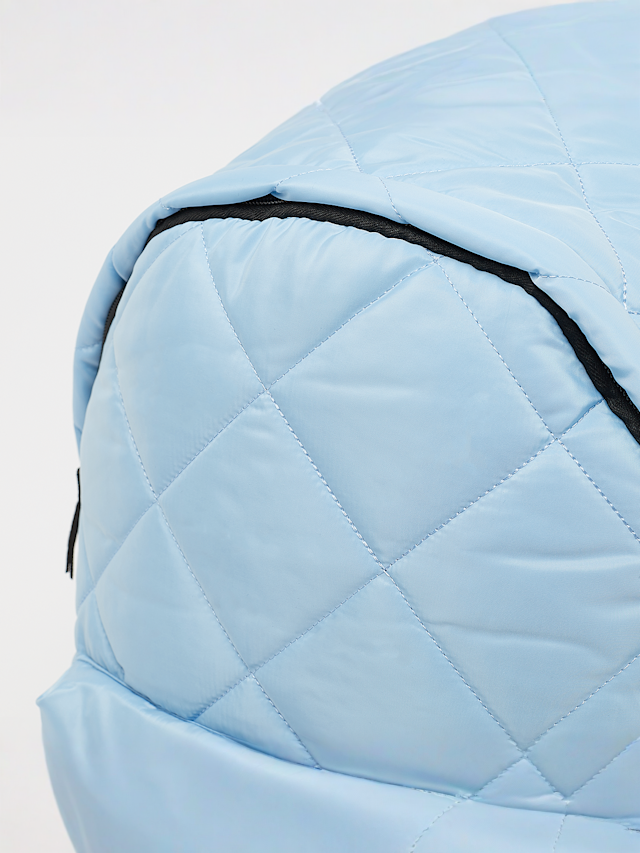 SNIPES, Rubber Badge Basic Logo Diamond Quilted Backpack, blue, Image 4 of 7