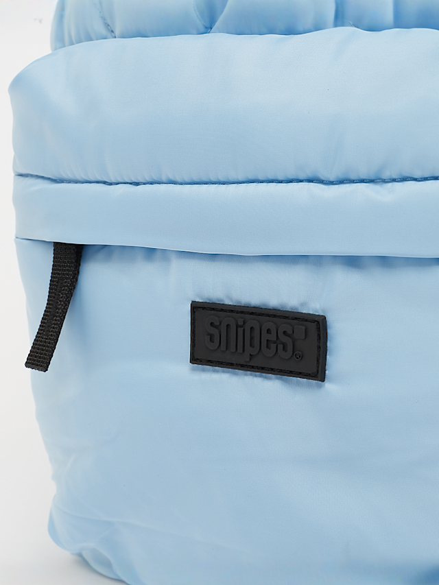 SNIPES, Rubber Badge Basic Logo Diamond Quilted Backpack, blue, Image 5 of 7