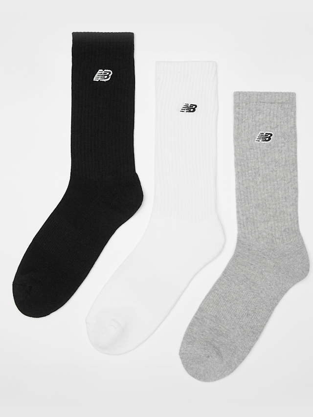 New Balance, 3 PACK - Essential Cushioned Crew Socks, multi-colour, Image 1 of 2