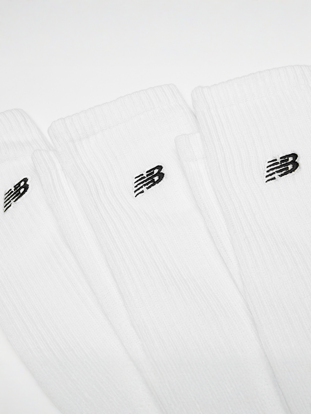 New Balance, 3 PACK - Essentials Cushioned Crew Socks, white, Image 2 of 2