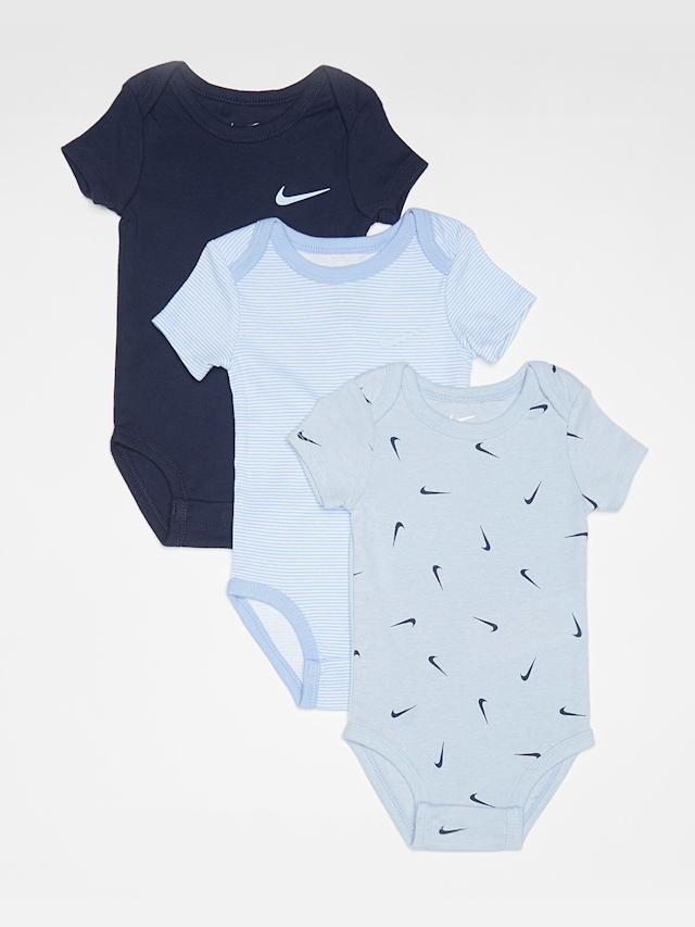 Nike, Baby Essentials Bodysuit (3 Pack), blue, Image 1 of 8