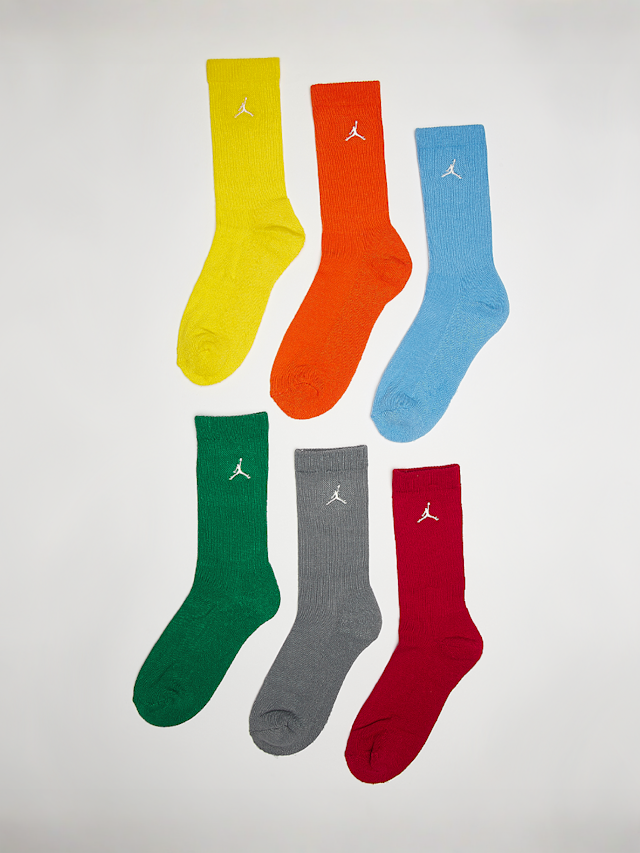 Jordan, 6 PACK - Everyday Essentials Crew Socks, multi-colour, Image 1 of 2