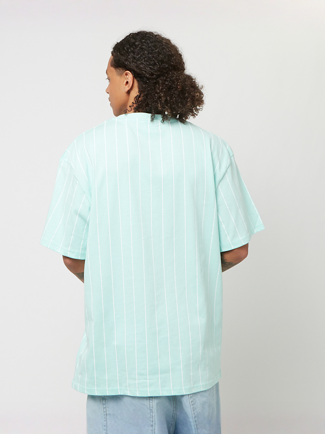 Karl Kani, Small Signature Essential Pinstripe Tee, turquoise, Image 2 of 4