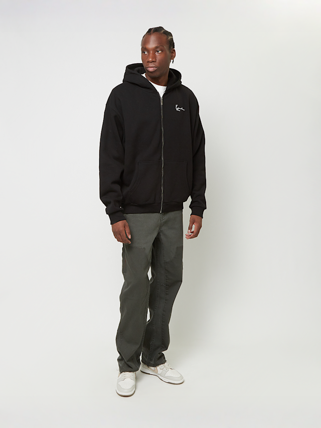 Karl Kani, Chest Signature Essential Oversized Zip Hoodie, black, Image 4 of 4